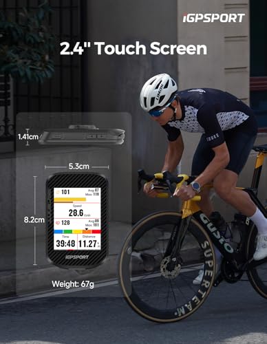 iGPSPORT BSC300T Wireless Bike Computer GPS, Touchscreen Offline MAP Navigation Off Course Warning Compatible with Insta360, for Ebike Road Bike MTB (Touch Screen&Button) - Image 4