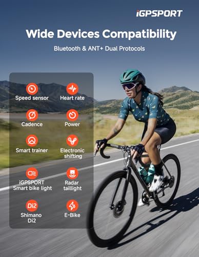 iGPSPORT BSC300T Wireless Bike Computer GPS, Touchscreen Offline MAP Navigation Off Course Warning Compatible with Insta360, for Ebike Road Bike MTB (Touch Screen&Button) - Image 5