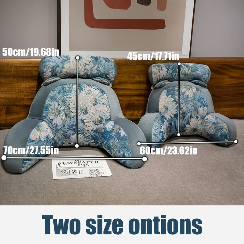Monet Green Kids Floor Cushion Ergonomic Reading Mat Decorative Pillow - Image 2