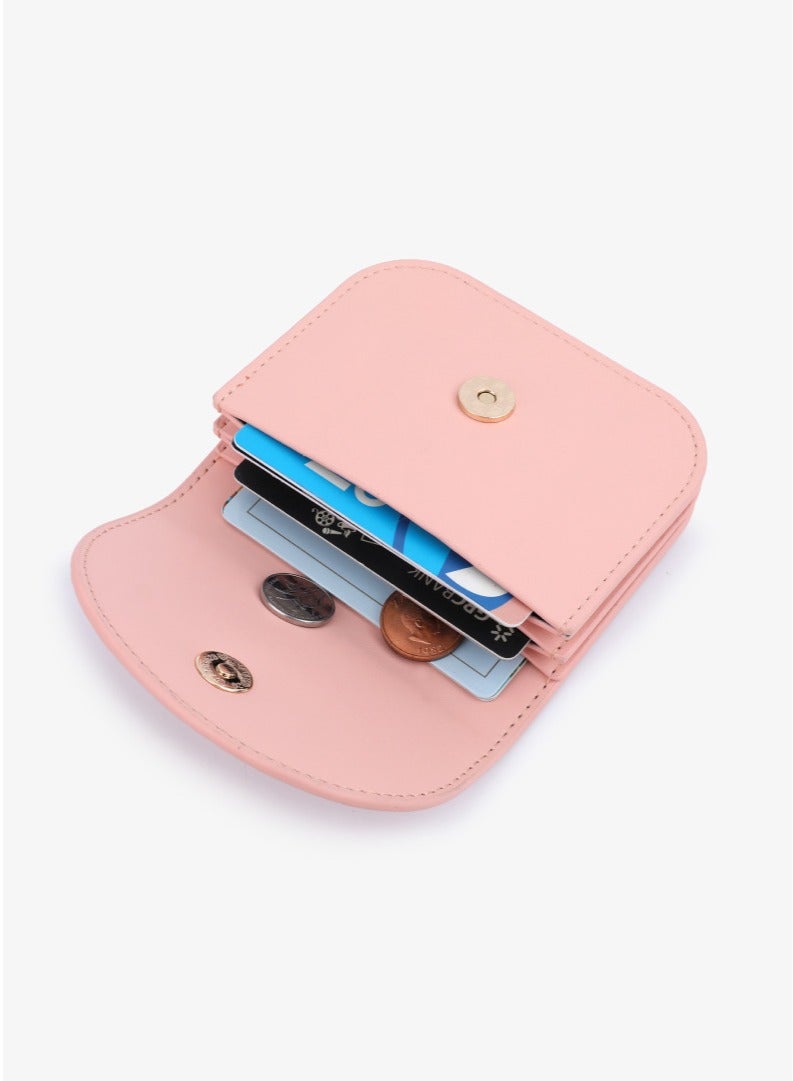 TAILIAN Women's Coin Purse, Change Pouch Wallet, Casual Style Short Coin Purse, Credit Card Holder , and  Card Holder Wallet,Pink 11x8.5x2.5cm - Image 3