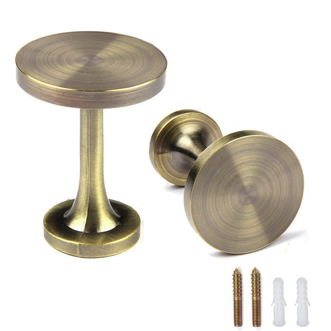 2 PACK CURTAIN HOLDBACKS METAL ROUND MEDALLION DRAPERY TIEBACKS WALL HOOKS MODERN SIMPLE STYLE HOME DECOR WITH 2PCS SCREWS BRONZE