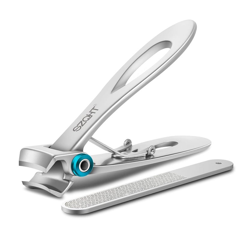 SZQHT Ultra Wide Jaw Opening Nail Clippers Set, Toenail Clippers for Thick Nails, Heavy Duty Nail Cutter, Seniors,Stainless Steel Toe Nail Clippers, Nail File, Manicure,Pedicure,Men & Women Big