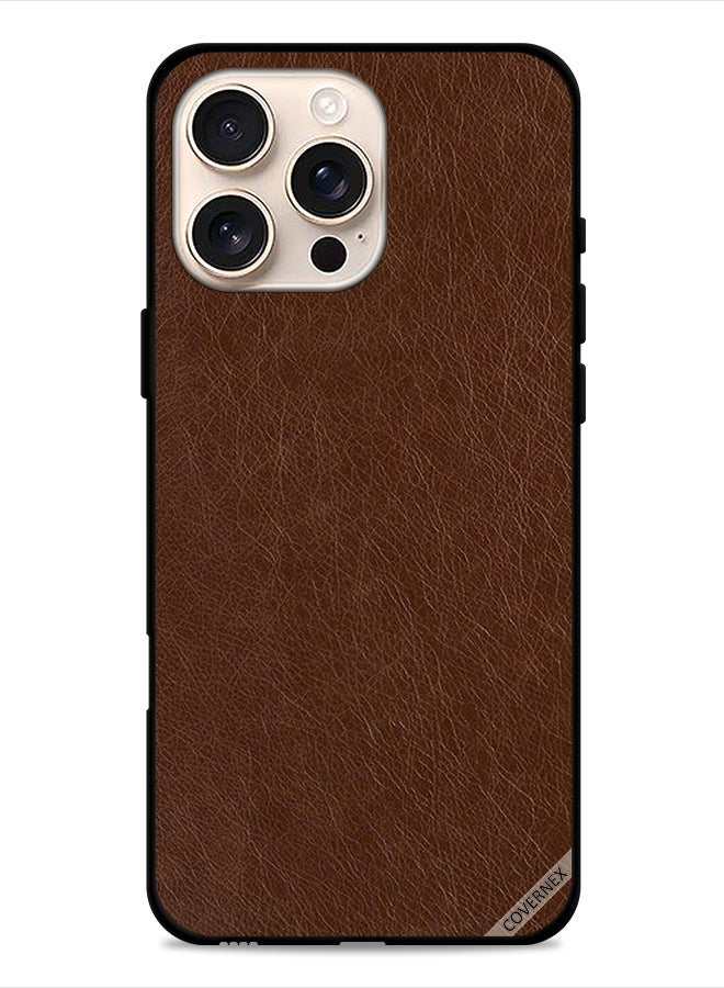 Covernex جراب حماية آبل آيفون 16 برو بتصميم جلد - Image 1