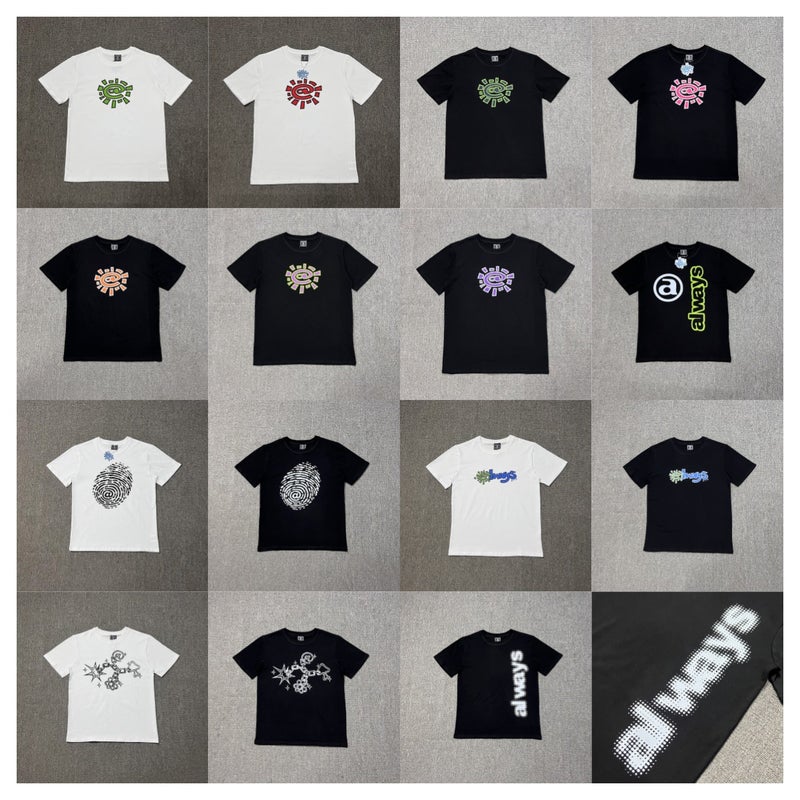 Summer Adwysd Sun Roll T-Shirt Casual Street Hip Hop Alwaysdowhatyoushoulddo Short Sleeve Tide - Image 2