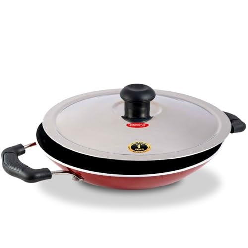 Blueberry's Appam Pan with Lid - High Grade Non Stick Coating Appam Maker/Appam Chatty/Appachatti with 1 Year Warranty - Image 1