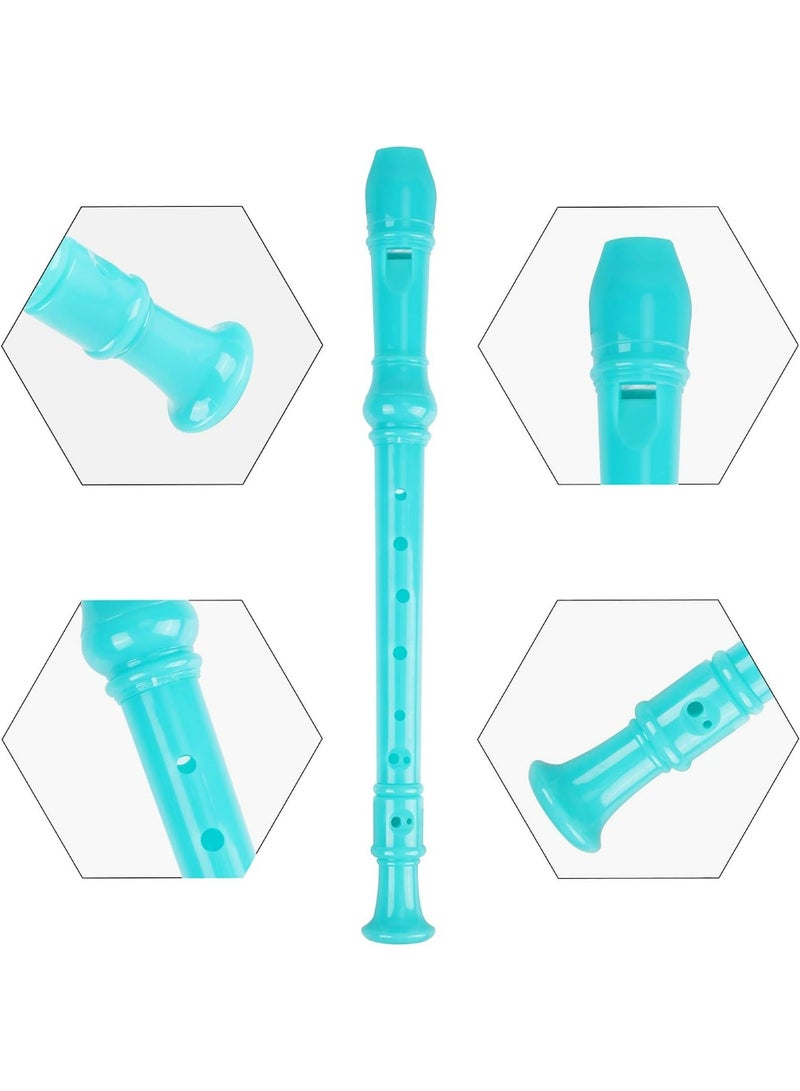 Mike Music 8-Hole Soprano Recorder Descant Flute Recorder 8 Hole ABS Clarinet Style Treble Flute C Key for Kids Children With Fingering Chart Instructions, Cleaning Rod, Plastic Bag, Green - Image 4