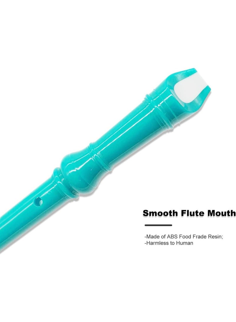 Mike Music 8-Hole Soprano Recorder Descant Flute Recorder 8 Hole ABS Clarinet Style Treble Flute C Key for Kids Children With Fingering Chart Instructions, Cleaning Rod, Plastic Bag, Green - Image 5