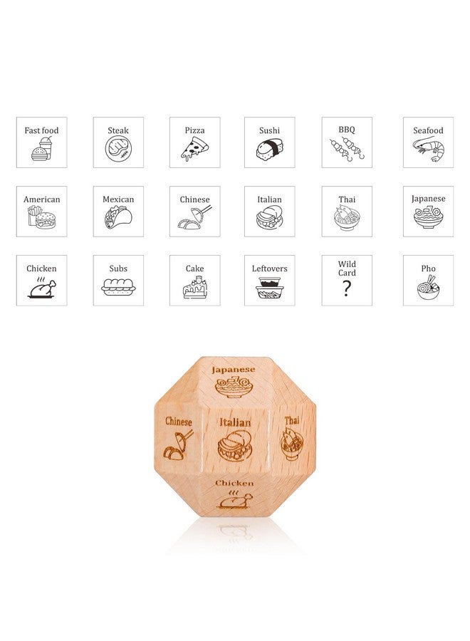 TI-EDC Date Night Dice Valentines Gifts Food Dice Anniversary for Boyfriend Husband Girlfriend Wife Funny Gifts for Men Women I love You Gifts Fathers Gifts for Husband - Image 2
