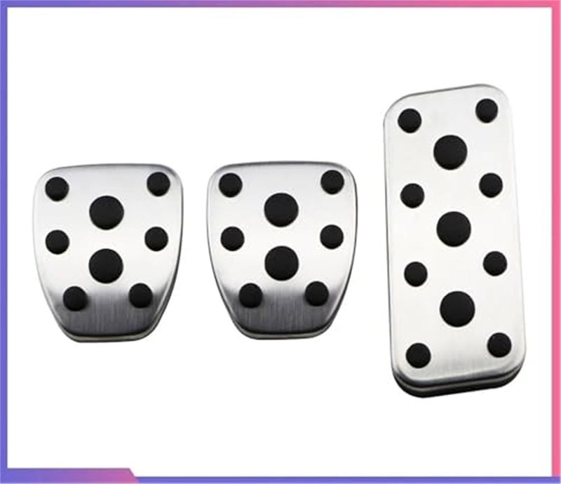 QASULER Stainless Steel Pedal Pad Set for Subaru - Image 3
