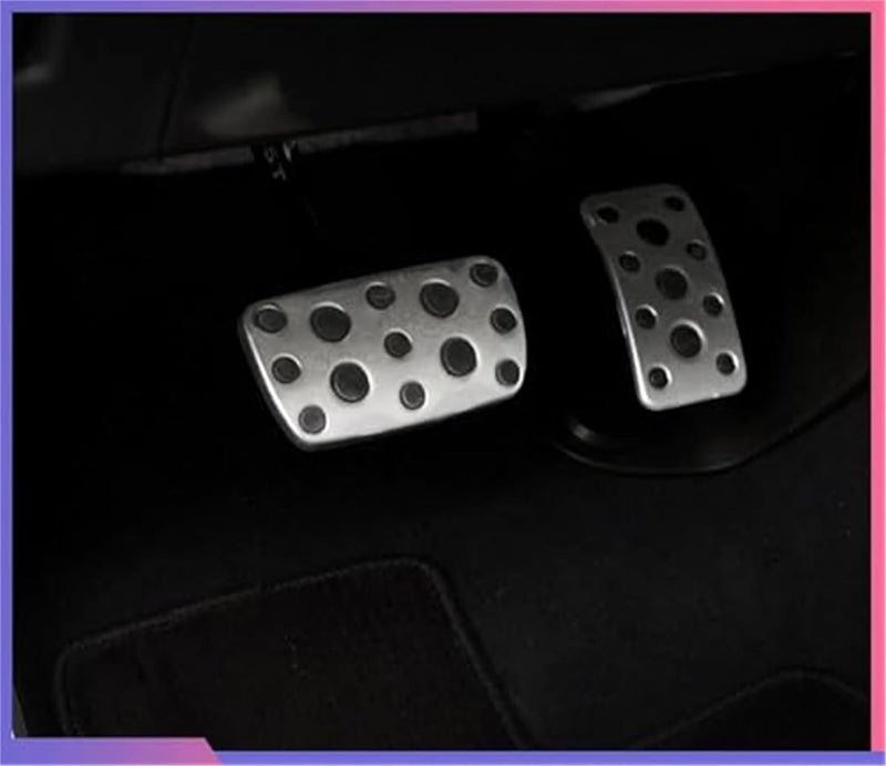 QASULER Stainless Steel Pedal Pad Set for Subaru - Image 4