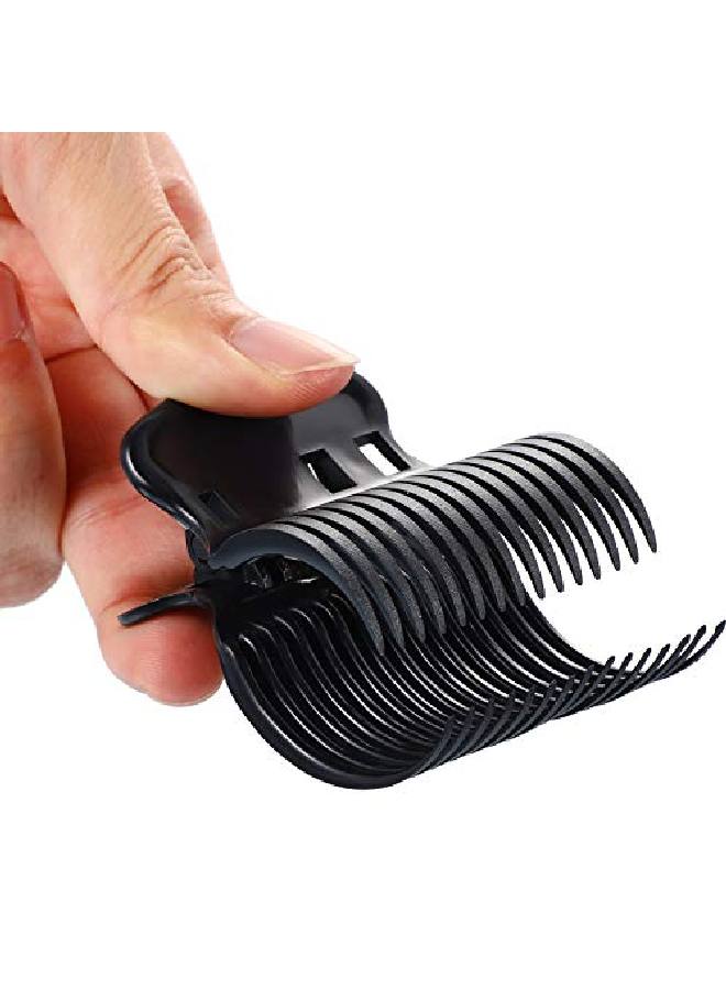 Syhood 24 Pieces Hot Roller Clips Hair Curler Claw Clips Replacement Roller Clips For Women Girls Hair Section Styling (Black) - Image 3