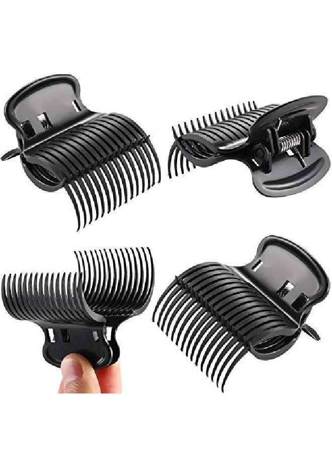 Syhood 24 Pieces Hot Roller Clips Hair Curler Claw Clips Replacement Roller Clips For Women Girls Hair Section Styling (Black) - Image 5