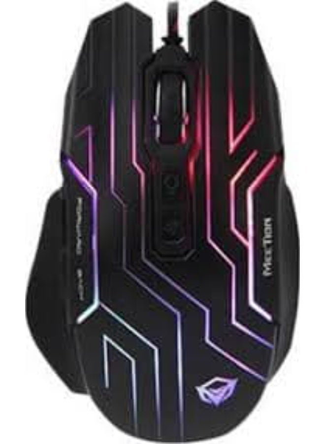 Meetion GM22 200-4800 dpi, 1000 Hz, Max Acceleration 15G, Multi-function side button Mouse - Image 1
