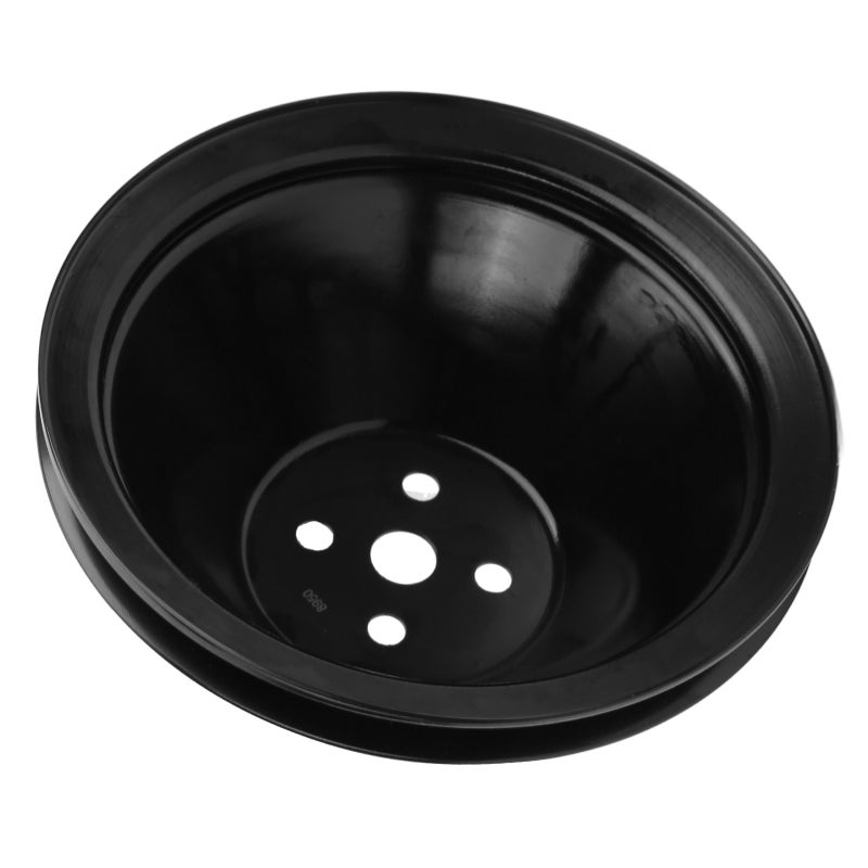 Short Water Pump Pulley Single Groove High Strength Metal Replacement for Chevy Small Block SBC 267 305 400 - Durable Construction - Direct Replacement for Short Pump V-Belt Pulleys for Engine Cranksh - Image 3
