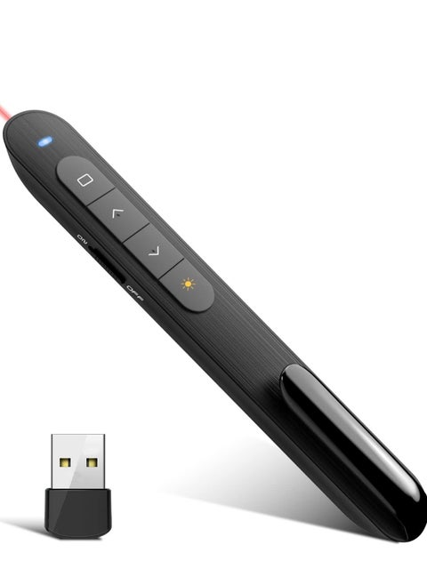 Presentation Clicker Wireless Presenter Remote for PowerPoint for Mac, Computer, Laptop