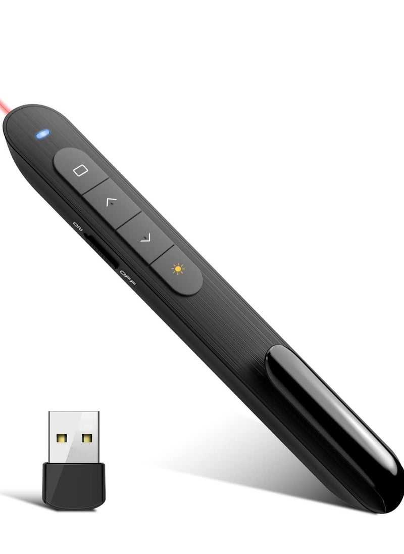 Presentation Clicker Wireless Presenter Remote for PowerPoint for Mac, Computer, Laptop