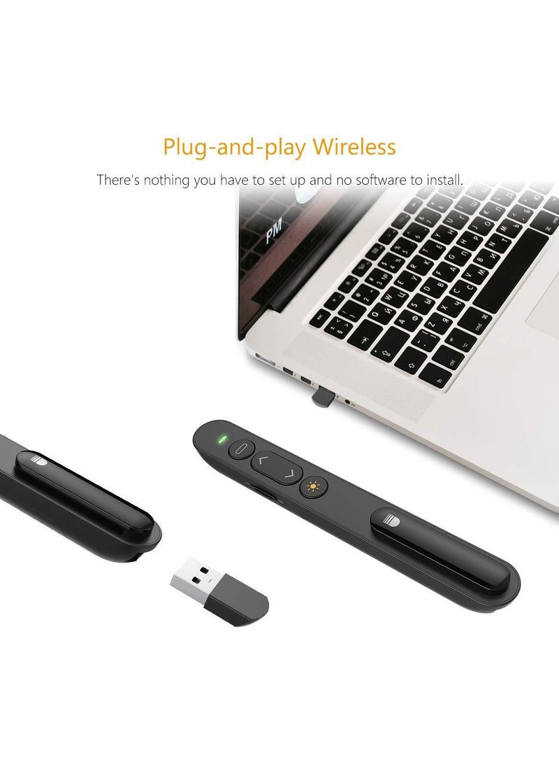Presentation Clicker Wireless Presenter Remote for PowerPoint for Mac, Computer, Laptop
