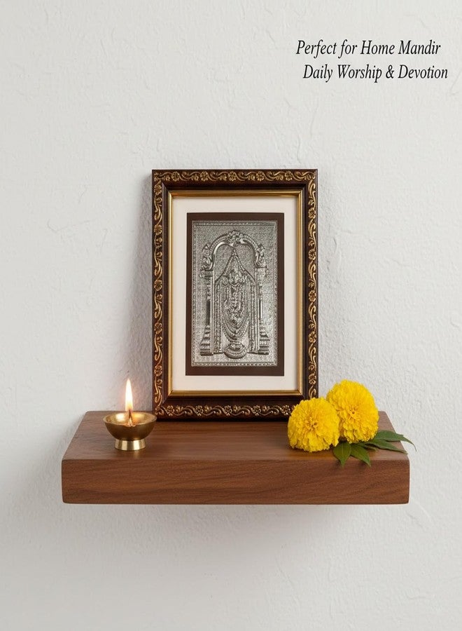 KWIZEAN Tirupati Balaji Silver Frame | Hindu Religious Wall Decor for Home, Temple & Pooja Room | Spiritual Gift for Blessings, Prosperity & Vastu - Image 4