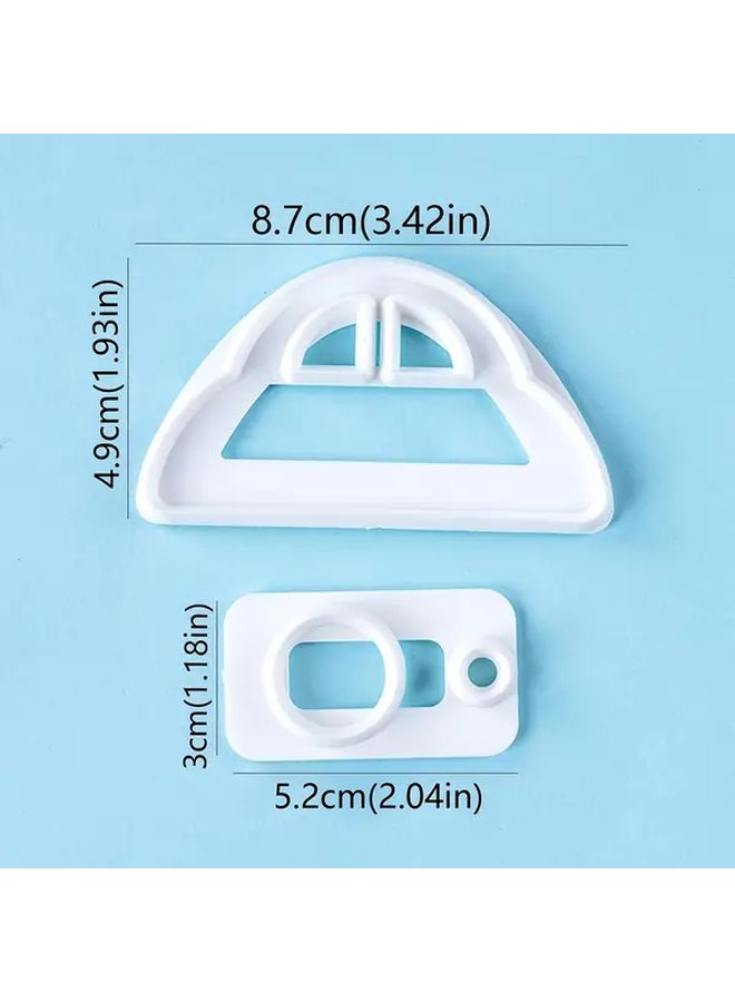 قالب كوكي السيارة، قوالب طباعة الفوندان البلاستيكية للخبز DIY لتزيين الكيك - Image 2
