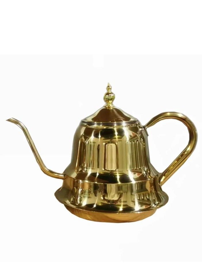 Stainless steel water boiler with a filter to remove impurities - gold color - Image 1