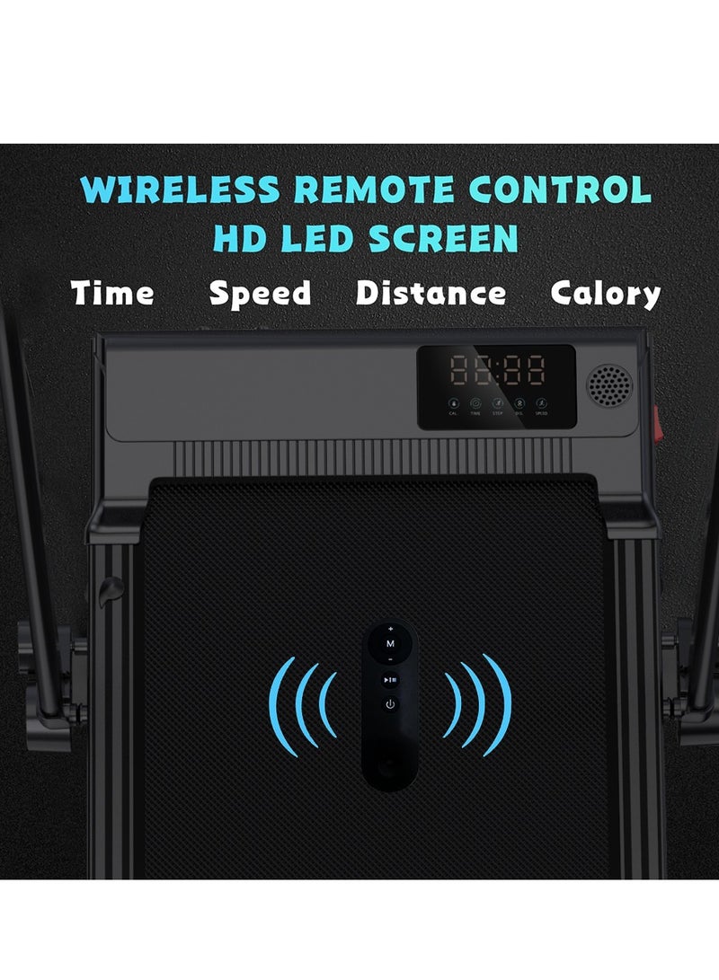 Maston MST-T120A 3.0Hp Walking Pad Under Desk Treadmill With Led Display & Remote Control, Portable Treadmills Motorized Running Machine For Home Office Use, 1-12Km/H 120Kg Capacity - Image 2