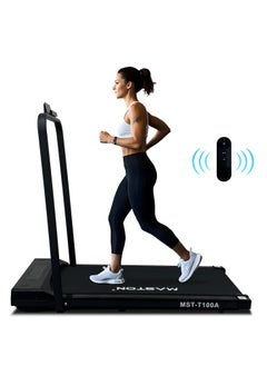Mst-T100A 3.0Hp Walking Pad Under Desk Treadmill With Led Display & Remote Control, Portable Treadmills Motorized Running Machine For Home Office Use, 1-10Km/H 120Kg Capacity