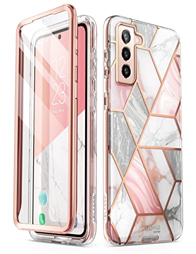 I-blason iBlason Cosmo Case for Samsung Galaxy S22 Plus 2022 Slim Stylish Protective Bumper Case with Builtin Screen Protector Marble - Image 1