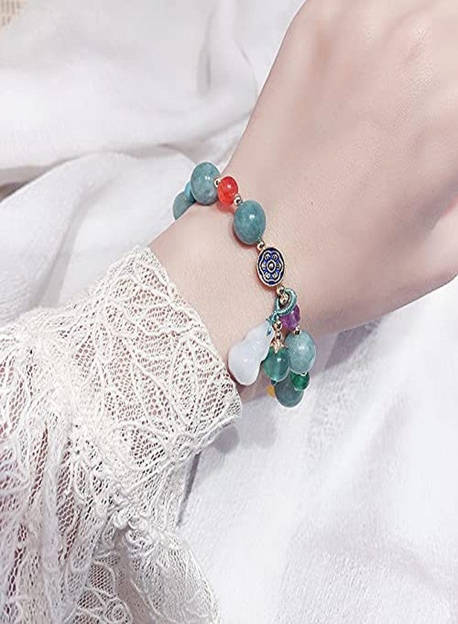 Betterdecor Feng Shui Handmade Chinese Wu Lou/Hu Lou Bracelet for Health and Protection (GREEN) - Image 4