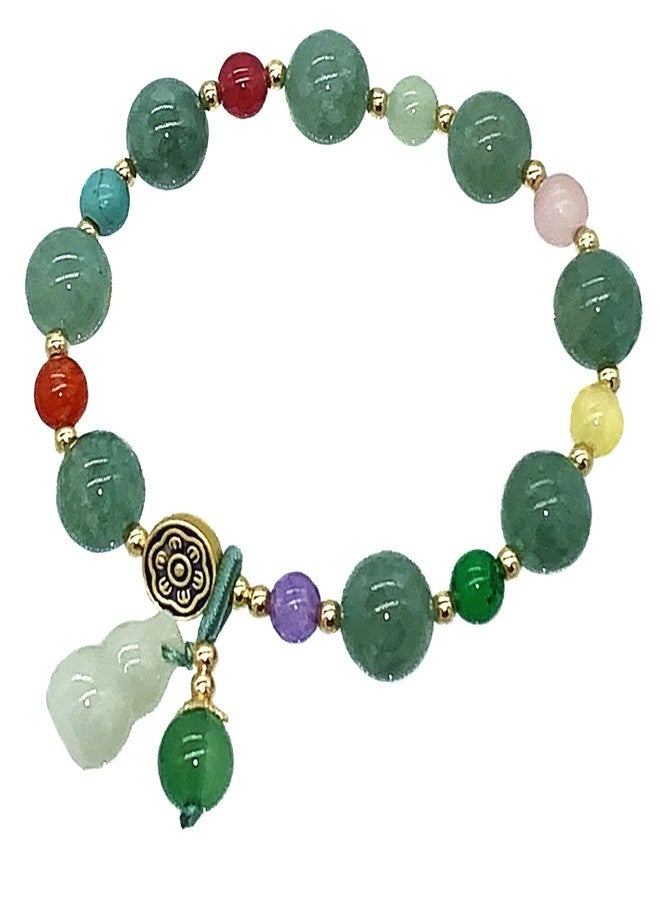 Betterdecor Feng Shui Handmade Chinese Wu Lou/Hu Lou Bracelet for Health and Protection (GREEN) - Image 1
