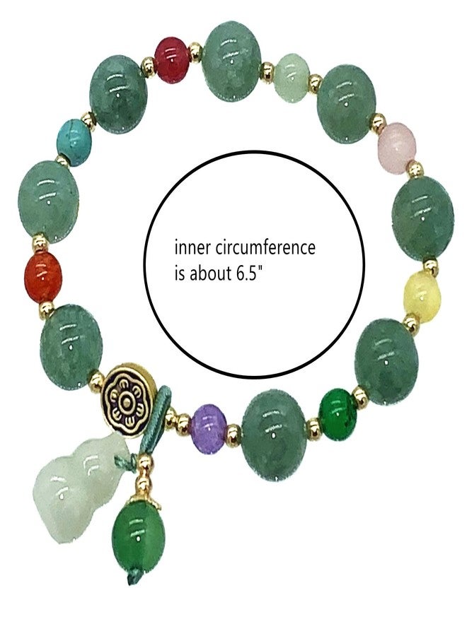 Betterdecor Feng Shui Handmade Chinese Wu Lou/Hu Lou Bracelet for Health and Protection (GREEN) - Image 5