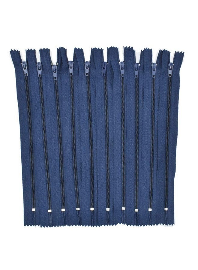 ريناشد 100 قطعة من سحابات النايلون الملفوفة مقاس 9 بوصات من Renashed بكميات كبيرة للخياطين والخياطة والحرف اليدوية (لون أزرق داكن) - Image 1