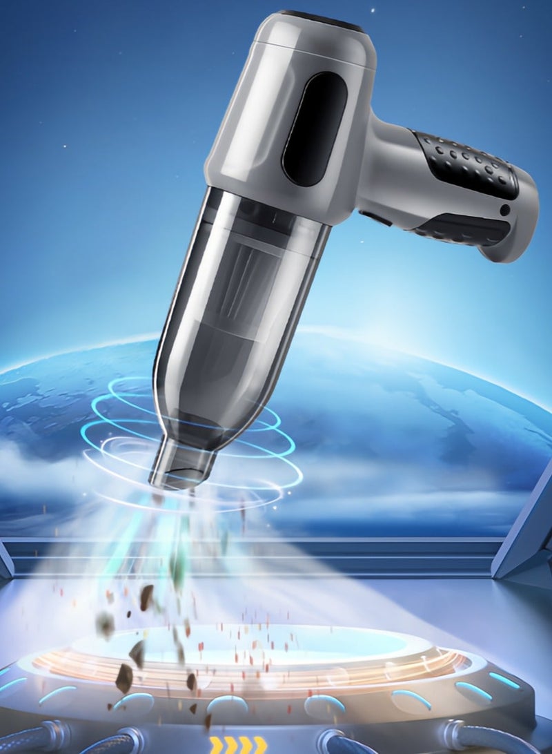 Leon Home Car Vacuum Cleaner Super Powerful Suction Mini Handheld Vacuum Cleaner and Air Duster, Brushless High Power Blowers for Home and Car for Car/Computer/Home - Image 2