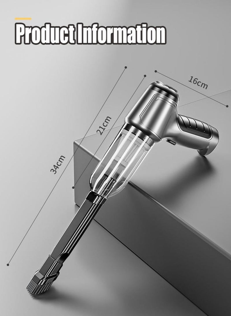 Leon Home Car Vacuum Cleaner Super Powerful Suction Mini Handheld Vacuum Cleaner and Air Duster, Brushless High Power Blowers for Home and Car for Car/Computer/Home - Image 3