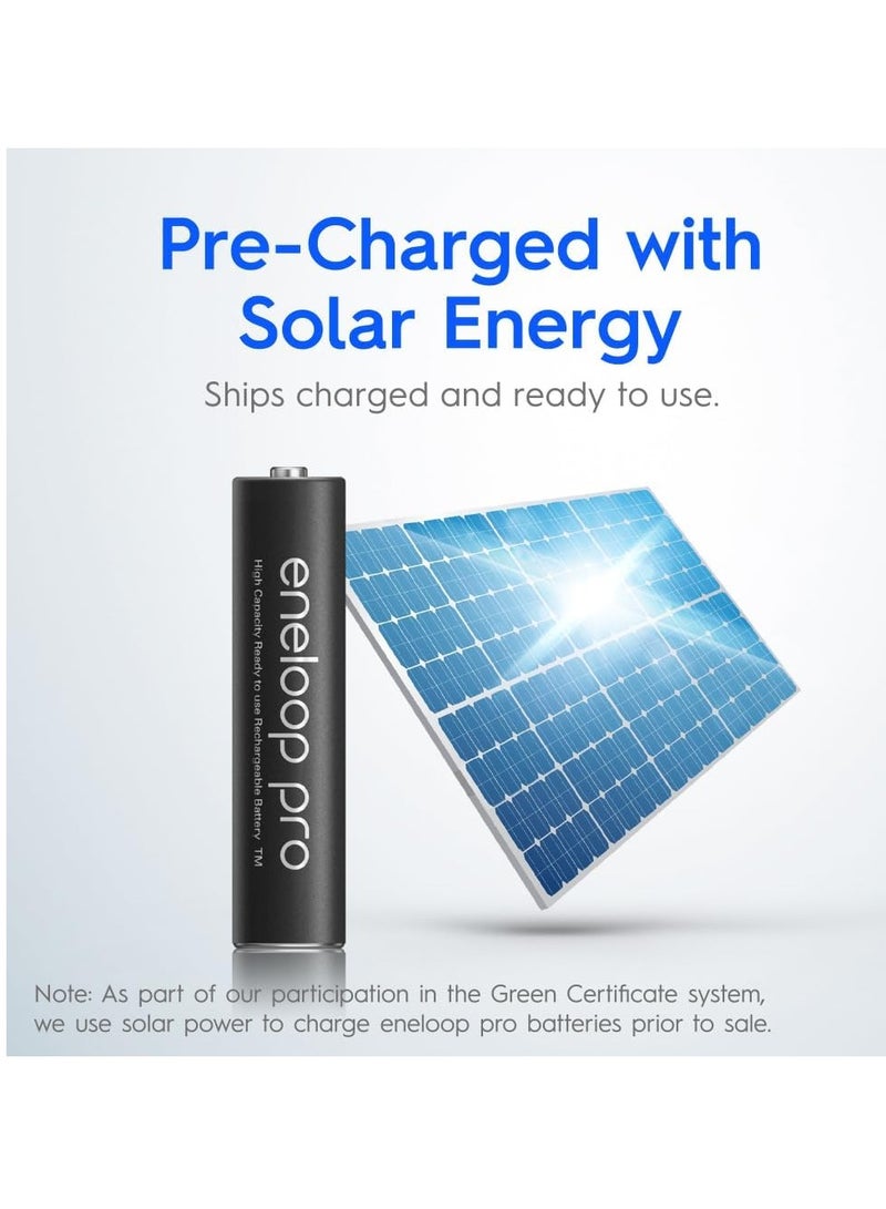 Panasonic eneloop pro AAA 950mAh Rechargeable Batteries, Pack of 4, BK-4HCCE4BT3 - Image 3