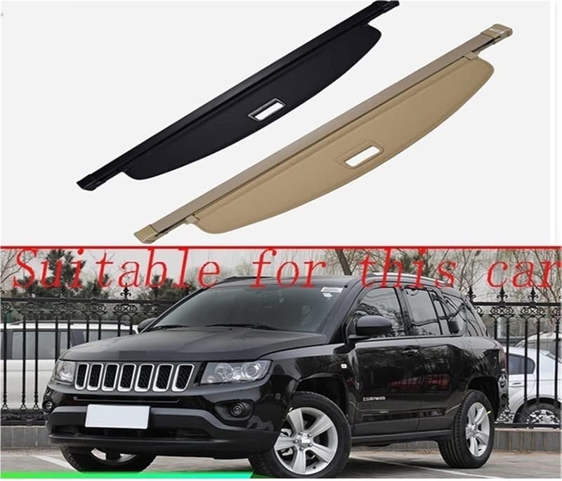 Vuzmode Aluminum and Canvas Rear Cargo Cover for Jeep Compass - Image 5