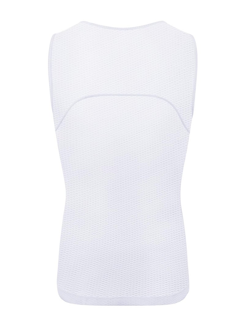 BERGRISAR Cycling Base Layer Men Anti-Sweat Cycling Jersey Sleeveless Quick Dry Bicycle Undershirt White Medium - Image 2