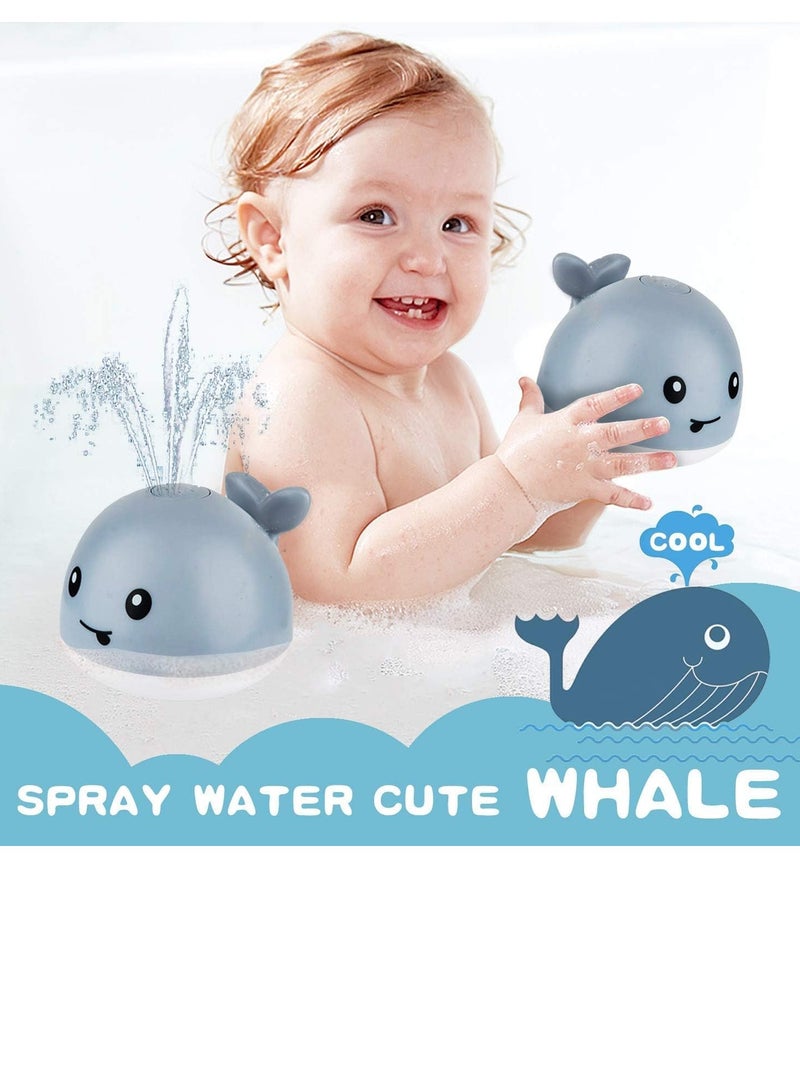 Baby Bath Toys, Light Up Bath Toys, Sprinkler Bathtub Toys for Toddlers Infant Kids Boys, Automatic Spray Water Bath Toy, Pool Bathroom Baby Toy  - Image 4
