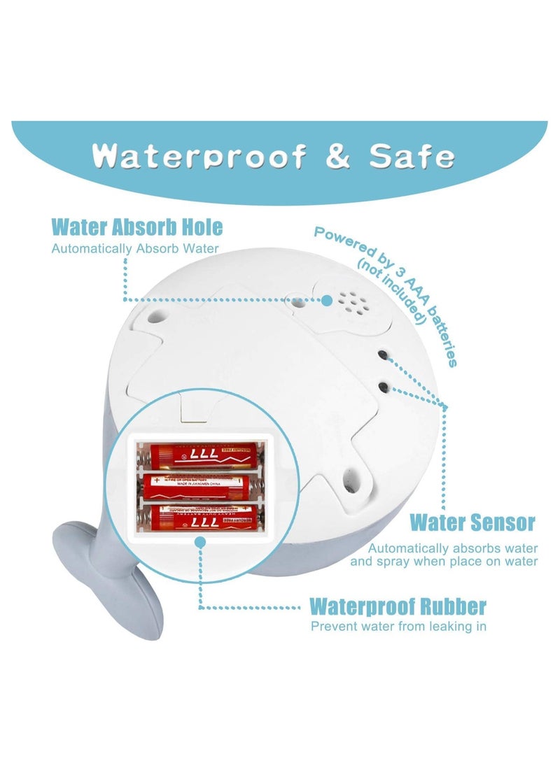 Baby Bath Toys, Light Up Bath Toys, Sprinkler Bathtub Toys for Toddlers Infant Kids Boys, Automatic Spray Water Bath Toy, Pool Bathroom Baby Toy  - Image 5