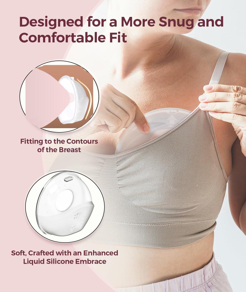 Zbdroxygen 2PCS Breast Milk Collector, Breast Pads for Leaking Milk Breast, Leak-Proof Silicone Breast Milk Storage, 60ml Capacity, Discreet Nursing Solution for New Mothers - Image 5
