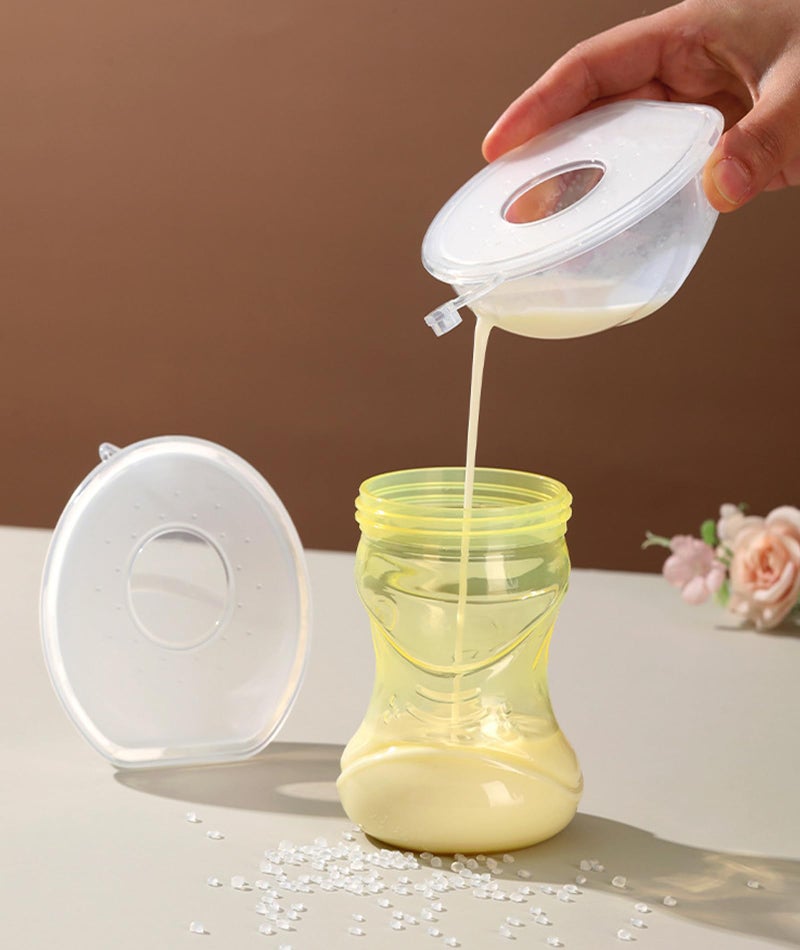 Zbdroxygen 2PCS Breast Milk Collector, Breast Pads for Leaking Milk Breast, Leak-Proof Silicone Breast Milk Storage, 60ml Capacity, Discreet Nursing Solution for New Mothers - Image 4