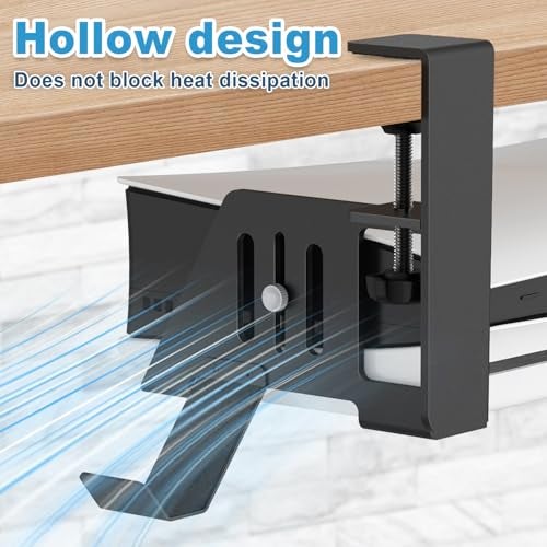 JUSPRO PS5 Under Desk Mount Holder Accessories Compaitble with PS5 Pro/Slim/Disc & Digital Edition Console - Image 4