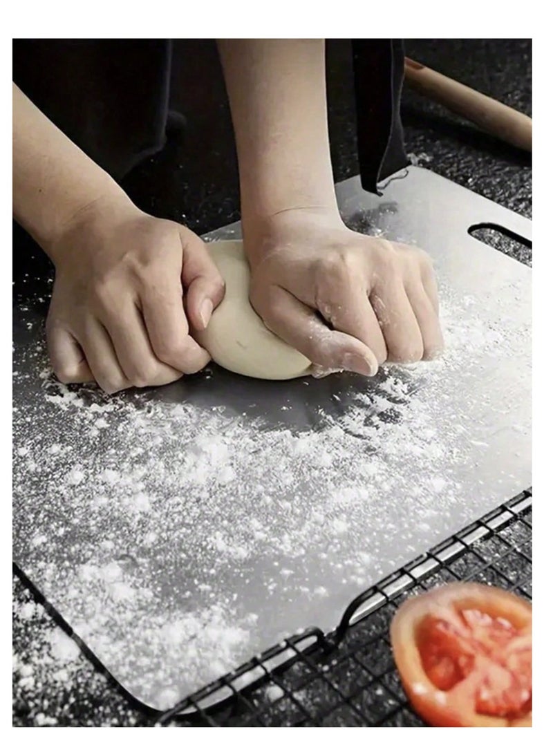 دينكس 3 قطع من ألواح التقطيع المصنوعة من الفولاذ المقاوم للصدأ ذات الوجهين والمقاوم للعفن والبكتيريا - Image 2