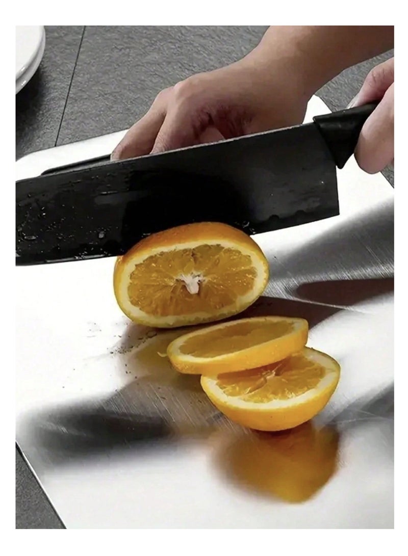 دينكس 3 قطع من ألواح التقطيع المصنوعة من الفولاذ المقاوم للصدأ ذات الوجهين والمقاوم للعفن والبكتيريا - Image 4