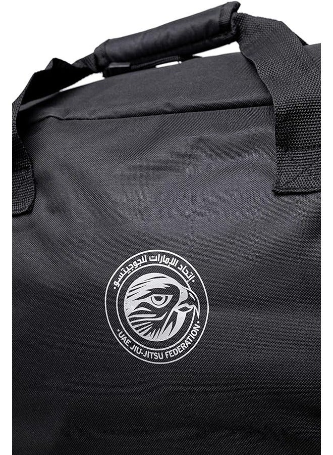 UAEJJ حقيبة سفر ناعمة من UAEJJ Jiu-Jitsu حقيبة سفر سوداء حقيبة سفر قطنية حقيبة سفر سوداء - Image 4