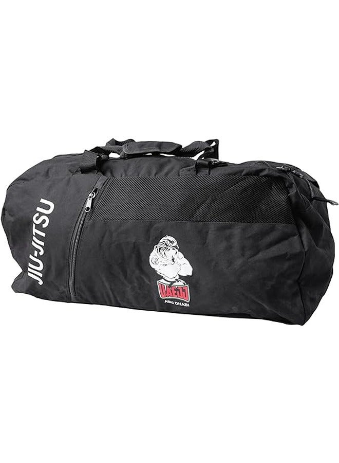 UAEJJ حقيبة سفر ناعمة من UAEJJ Jiu-Jitsu حقيبة سفر سوداء حقيبة سفر قطنية حقيبة سفر سوداء - Image 3