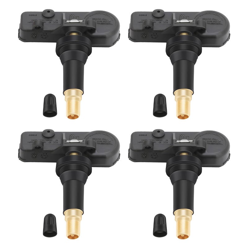 Yikesai حساس TPMS GM، عبوة 4 قطع 315MHz لنظام مراقبة ضغط الإطارات متوافق مع شيفروليه سيلفرادو GMC كاديلاك بويك، بديل# 13586335 13581558 13598771 13598772 - Image 1