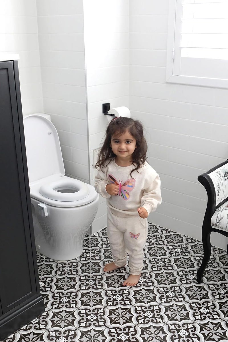 Dreambaby Soft Touch Potty Seat - Comfortable Padded Seat - With High Base Underneath for Secure Positioning - Fit Most Standard Toilets - White - Model L604 - Image 5