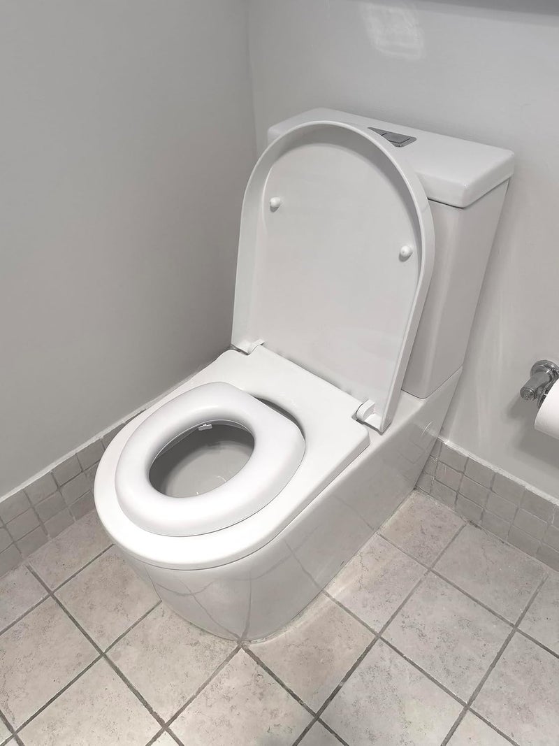 Dreambaby Soft Touch Potty Seat - Comfortable Padded Seat - With High Base Underneath for Secure Positioning - Fit Most Standard Toilets - White - Model L604 - Image 2