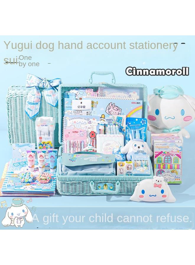 Bluejw Yugui Dog Hand Account Suit Gift Box Hand Account Stationery Big Gift Bag School Supplies Girl's Birthday Gift For Children - Image 3