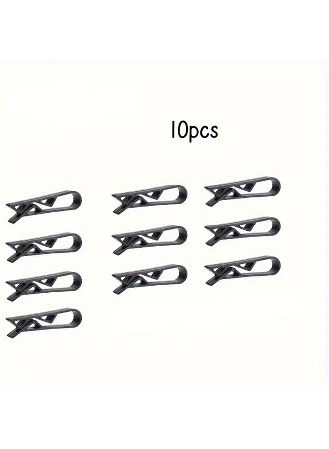10 Pcs Black Multi Purpose Sealed Food Bag Clips Non Slip Garbage Bag Clips Memo Clips For Kitchen Bathroom Bedroom Living Room Dormitory Office - Image 1